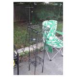 Two metals plant stands, seller code 53, LW