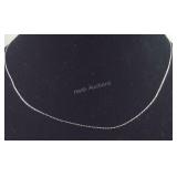 18in Italian Sterling fine cable link pendant