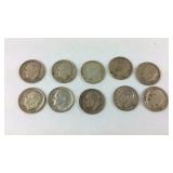 10 silver Roosevelt dimes
