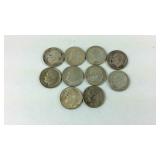 10 silver Roosevelt dimes