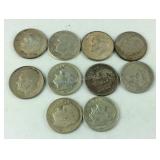 10 silver Roosevelt dimes