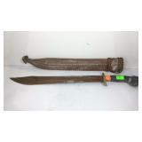 Matchete with sheath does have rusting