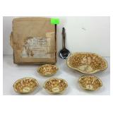 Planters serving bowl set, center bowl complete