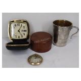 Westclox clock, Elgin pocket watch not running,