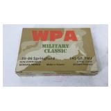 Ammo, WPA military classic .30-06 Springfield