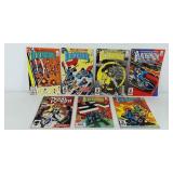 DC Blackhawk comic books and one Marvel Moon