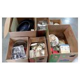Skid lot: dishes, flatware, ceramics, glassware,