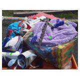 Skid of kids stuffed animals, toy, rubber mats,