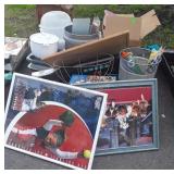 Skid of Shark vacuum cleaner, cookbooks,