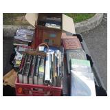 Skid lot of DVD movies, books, magazines
