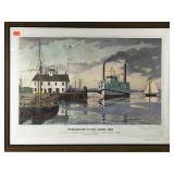 Steamboat Dock, Essex, 1881 print by Richard