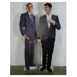 Life size cut outs of Frank Sinatra and Dean