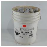 Used golf balls, 5 gallon bucket full, includes
