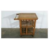 Wine rack cart, space for bottle storage, hanging