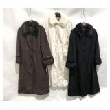 Three Terry Lewis Classic Luxuries ladies coats,