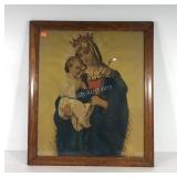Early "Queen of Heaven" mother and child print,
