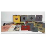 Vinyl Record lot. A few 45s and several 78s. See