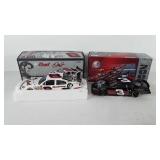 Model cars, two Nascar stock cars, includes