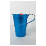 Kitchenwares, blue aluminium pitcher, 8"
