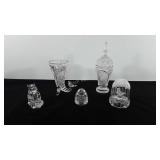 Crystal, includes Lenox beehive paperweight made