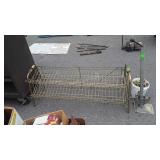 Group of commercial wire 2 shelf Display rack 4