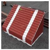 Early aluminum House Window awning, 34wx20dx24"