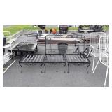 Wrought Iron 3pc section, makes Sofa or use as 3