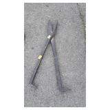 Large Shears set, heavy iron made, 27" long