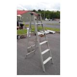 Painted wooden 6ft Step Ladder, use for