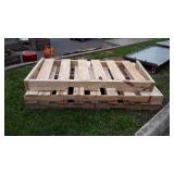 Four Wooden Pallets, plus 2x6" three board frame