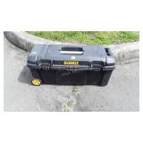 DeWalt Portable tool box, with paint brushes