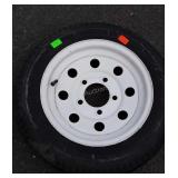 Trailer Wheel and Tire, Load Star 4.80x12" tire,