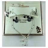 Disney Mickey Mouse silver plate bolo bracelet