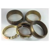 Five bangle bracelets