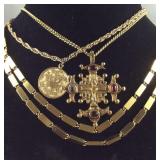 Jewelry, Sarah Coventry cancer necklace, Monet