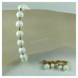 Monet necklace, earrings, and bracelet set