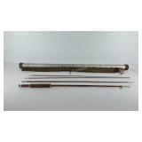 South Bend fishing rod with cloth bag and