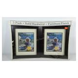 11" x 14" frames, 2-pack, double bevel mats, in