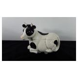 Ceramic cow cookie jar, marked made in Vermont,