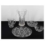 Anchor Hocking American pres-cut glassware, 10.5"