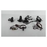 Hunting supplies, five spring traps