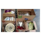 Skid lot: dishes, vases, assorted glassware, etc.