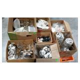 Skid lot: vases, glassware, punchbowl, etc. This