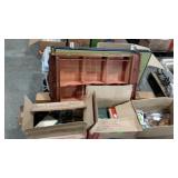 Skid lot: lighting, books, glassware, electronic