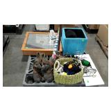 Skid lot: boots, medicine cabinet, wrapping