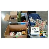 Skid lot: DVDs, office supplies, glasswares,