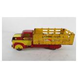 Toys, metal Marx farm stock truck, 13.5"