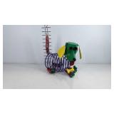 Metal spring dog artwork bobblehead