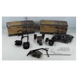 Pair of Blue Hawk bicycle pulleys, with hardware