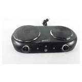 General Electric double burner hot plate, powers
